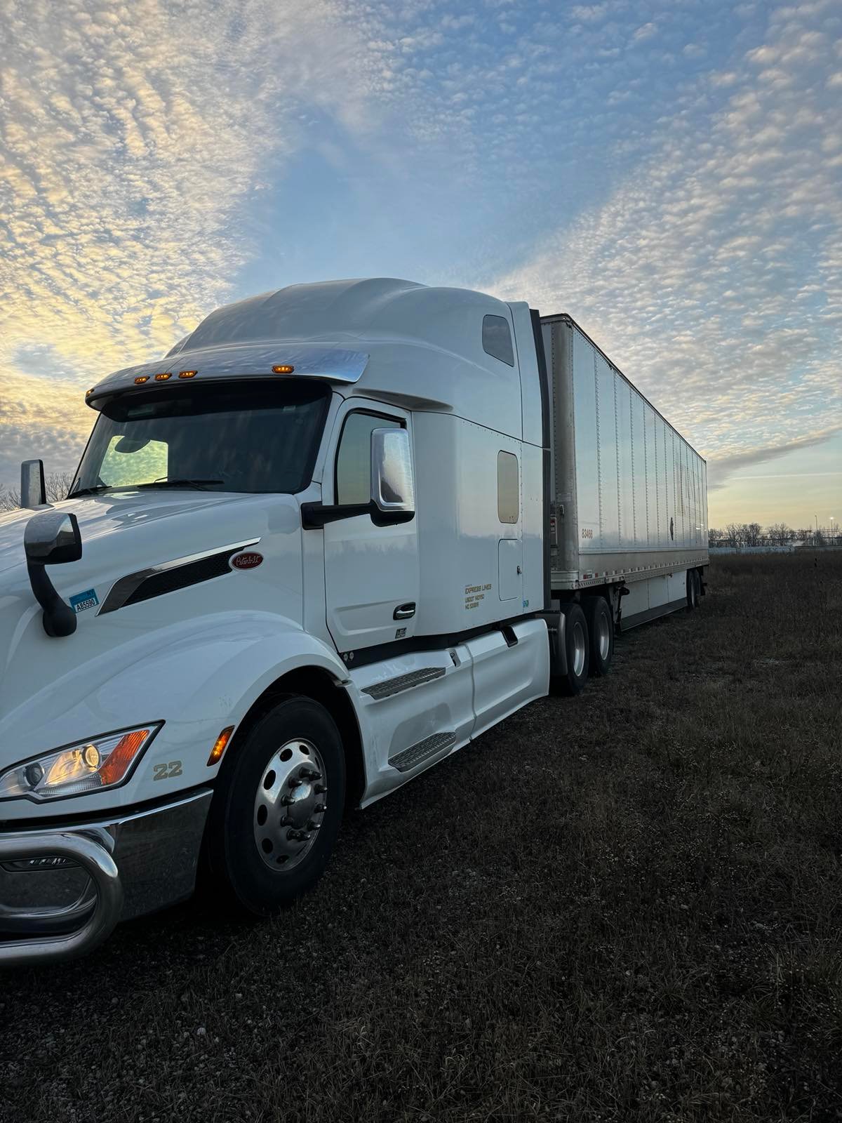 Express Lines Peterbilt truck